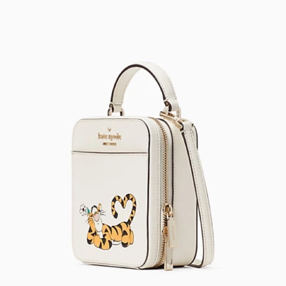♠️Kate Spade X Disney Tigger Vanity Daisy Crossbody Bag Parchment NWT - Picture 2 of 12